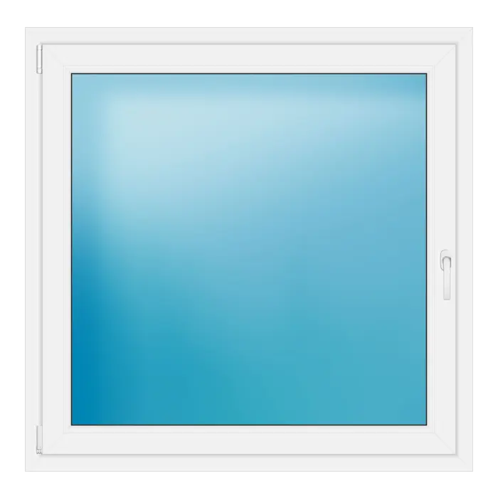 Einflügeliges Kunststofffenster 124x123 cm Weiß