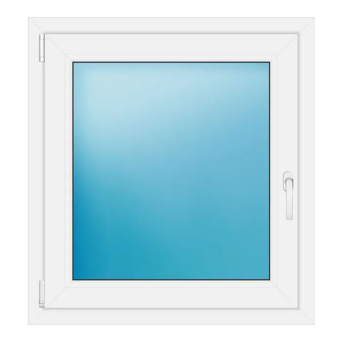 Einflügeliges Kunststofffenster 82x88 cm Weiß