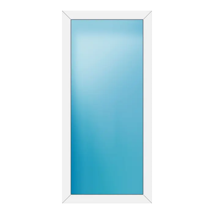 Festverglasung aus Kunststoff 82x176 cm Weiß