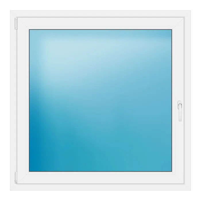 Einflügeliges Kunststofffenster 121,5x121,2 cm Weiß