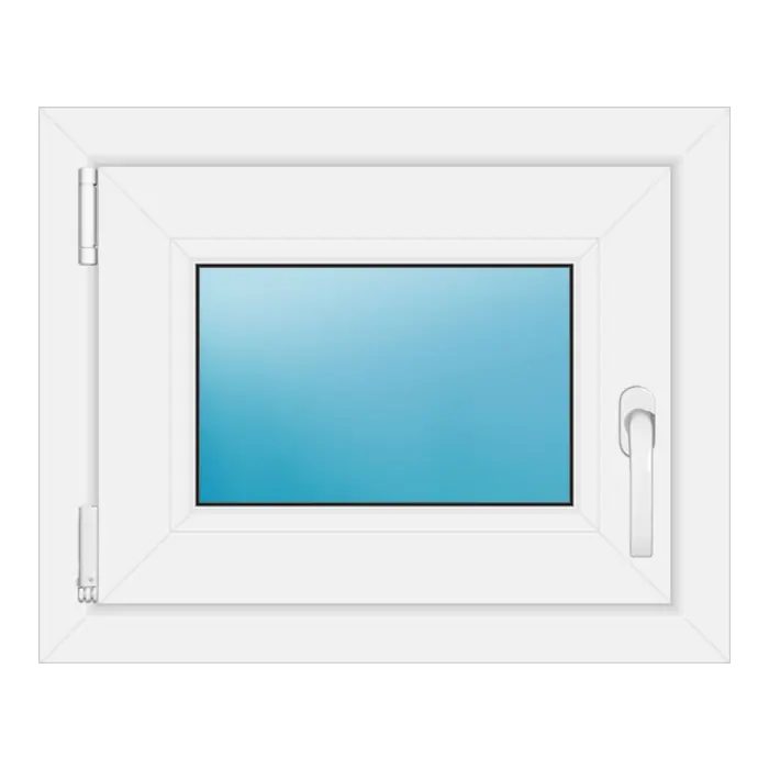Einflügeliges Kunststofffenster 56x45 cm Weiß