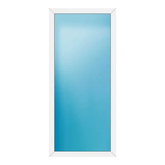 Festverglasung aus Kunststoff 100x222 cm Weiß