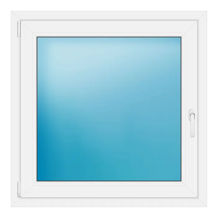 Einflügeliges Kunststofffenster 97x97 cm Weiß