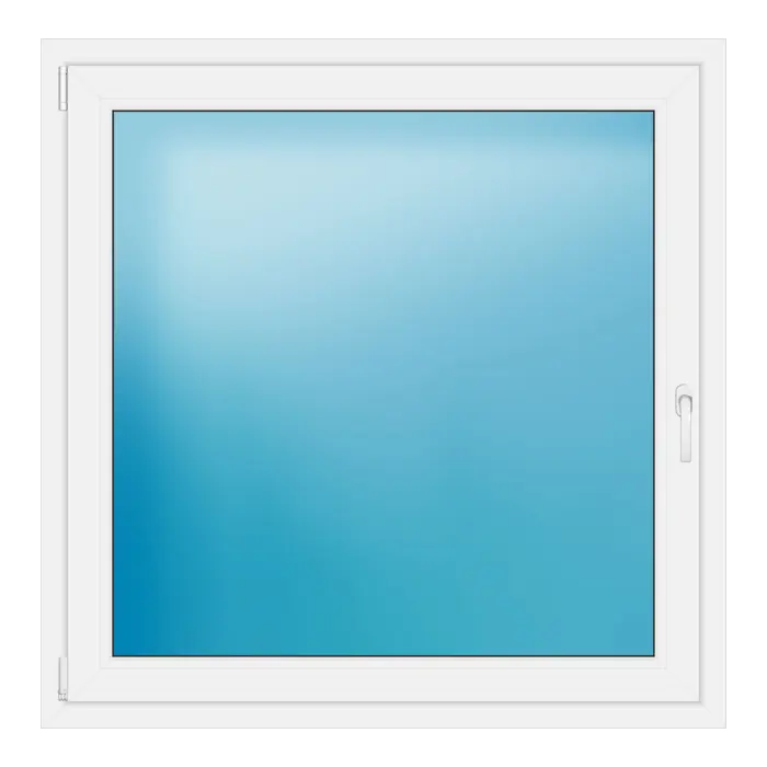 Einflügeliges Kunststofffenster 122x122,7 cm Weiß