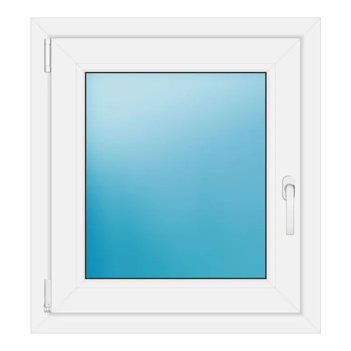 Einflügeliges Kunststofffenster 68x74 cm Weiß