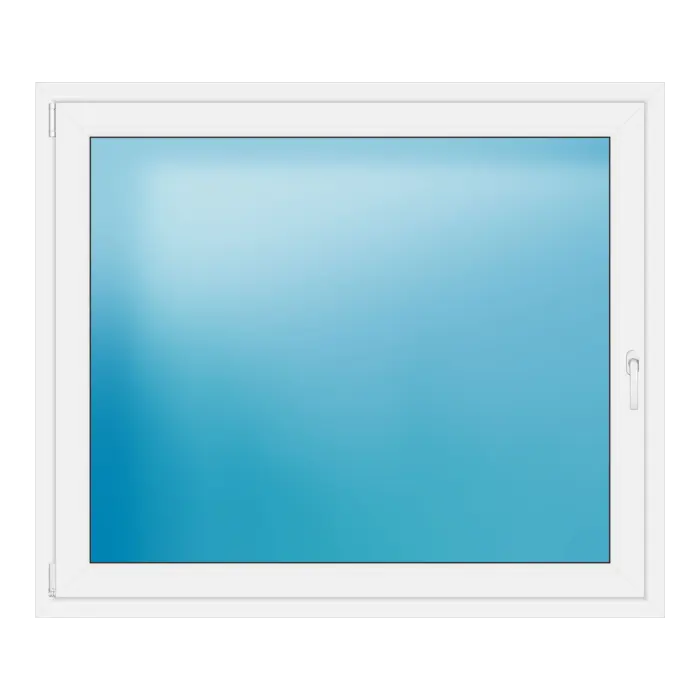 Einflügeliges Kunststofffenster 147x125 cm Weiß