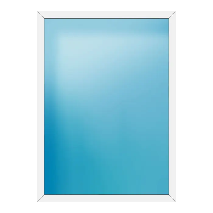 Festverglasung aus Kunststoff 146x200 cm Weiß