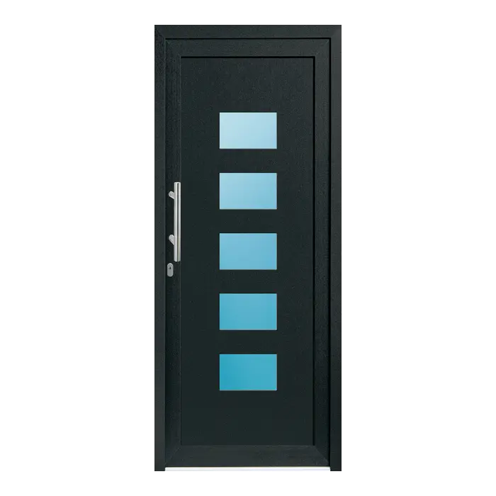 Haustür Kunststoff 94x224 cm Merkur Anthrazitgrau genarbt
