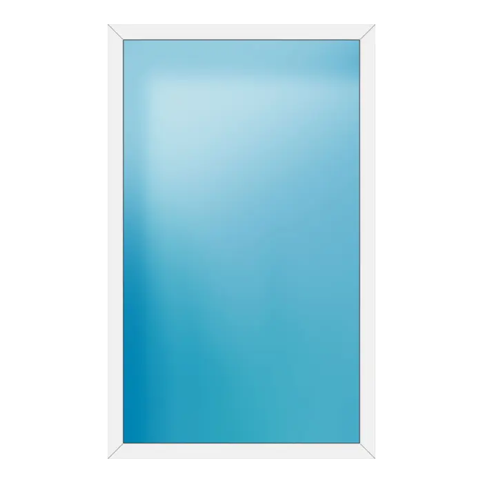 Festverglasung aus Kunststoff 138x224 cm Weiß