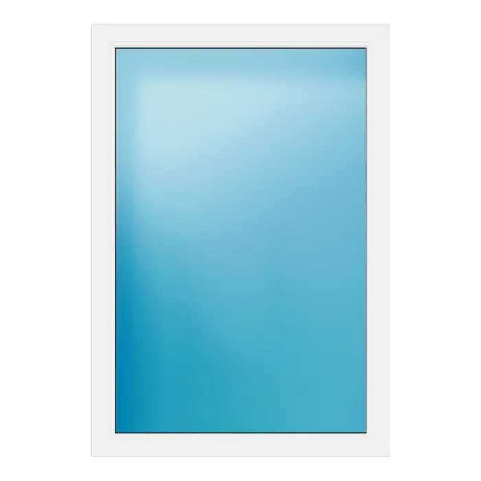 Festverglasung aus Kunststoff 100x145 cm Weiß