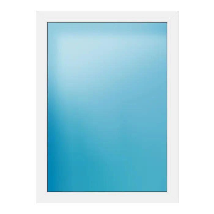 Festverglasung aus Kunststoff 100x135 cm Weiß