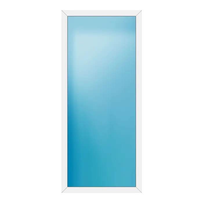 Festverglasung aus Kunststoff 108x246 cm Weiß