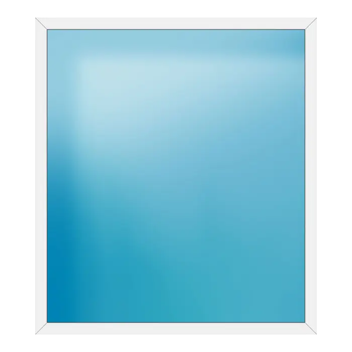 Festverglasung aus Kunststoff 192x216 cm Weiß