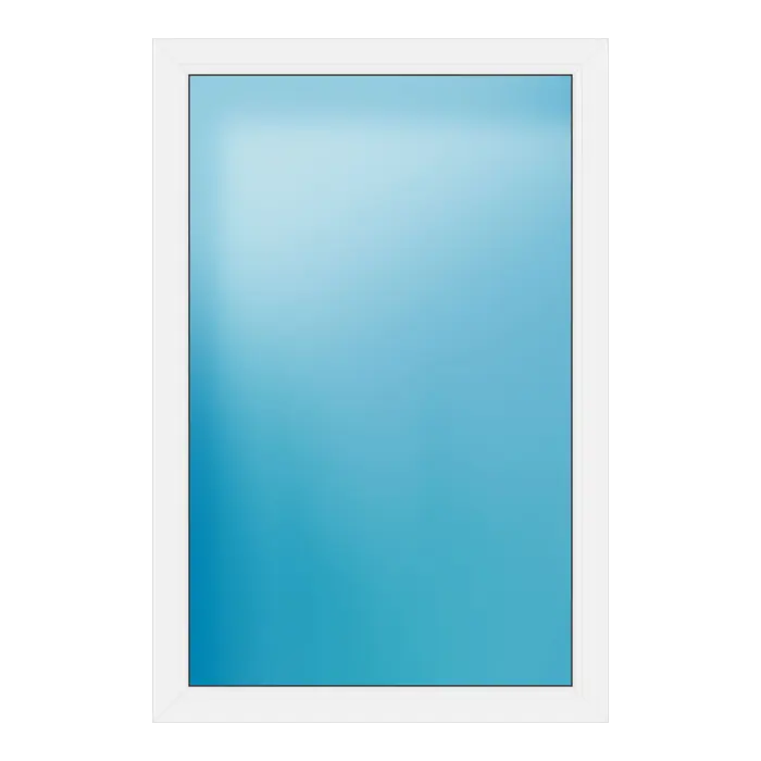 Festverglasung aus Kunststoff 100x150 cm Anthrazit genarbt