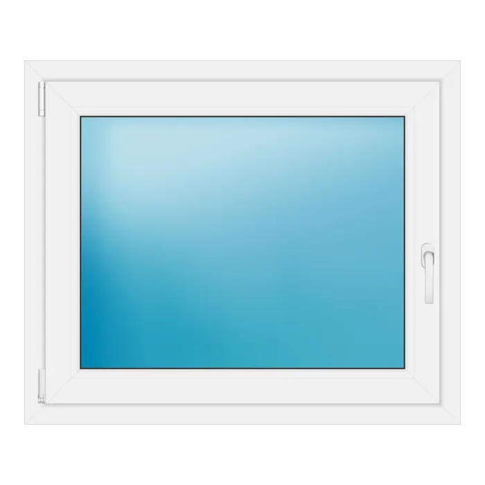 Einflügeliges Kunststofffenster 100x83,5 cm Weiß