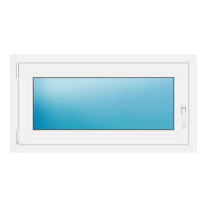 Einflügeliges Kunststofffenster 105x55 cm Weiß