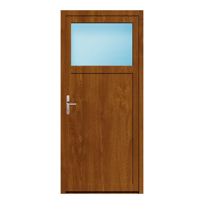 Nebeneingangstür 102x226 cm 1/3 Glas Golden Oak genarbt