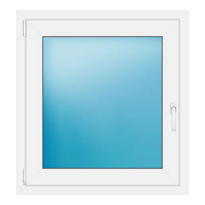 Einflügeliges Kunststofffenster 84x90 cm Weiß