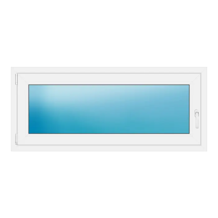 Einflügeliges Kunststofffenster 142x61 cm Weiß