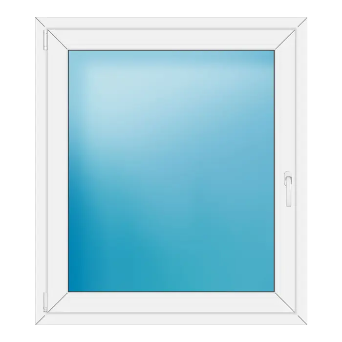 Einflügeliges Kunststofffenster 106x120 cm Weiß