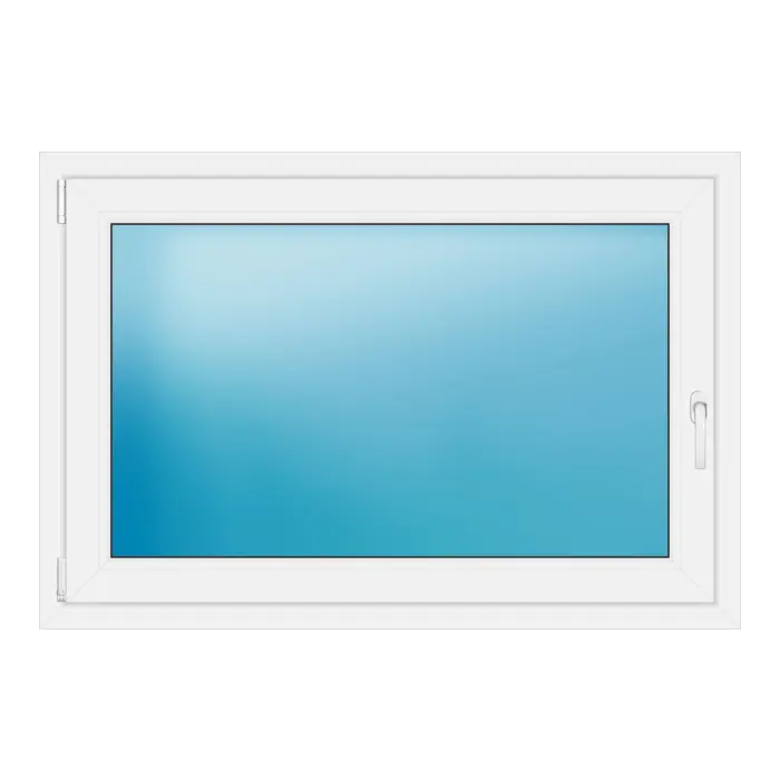 Einflügeliges Kunststofffenster 125x85 cm Weiß