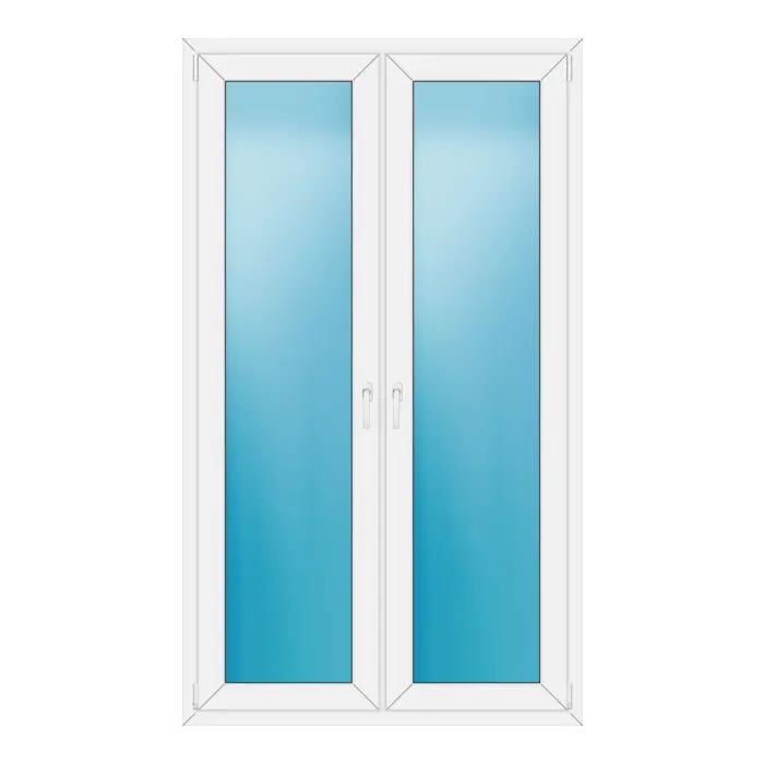 Terrassentür 120x206 cm Weiß