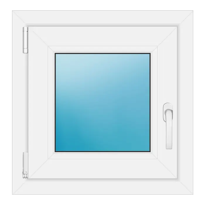 Einflügeliges Kunststofffenster 54x55 cm Weiß
