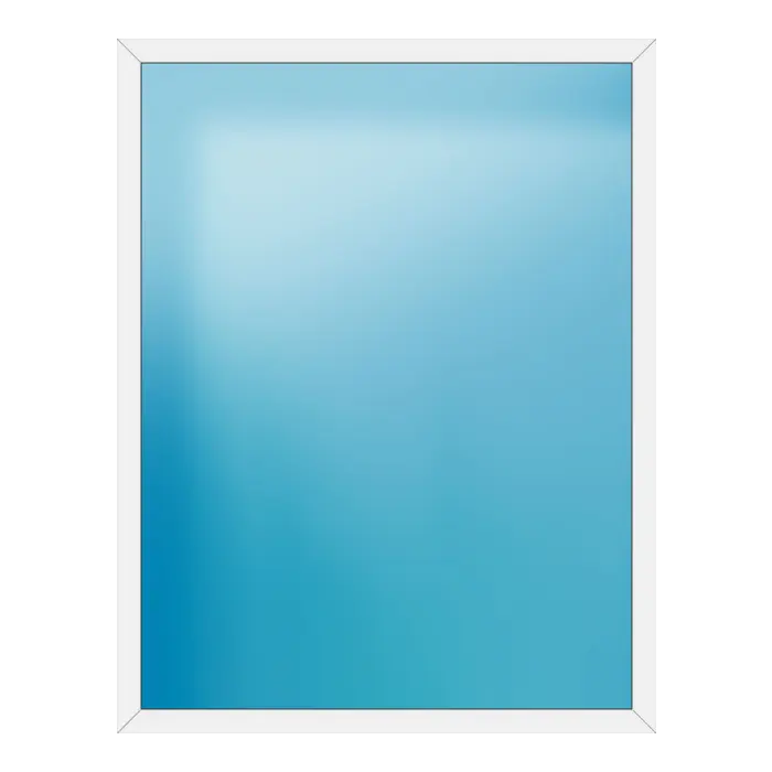 Festverglasung aus Kunststoff 180x232 cm Weiß