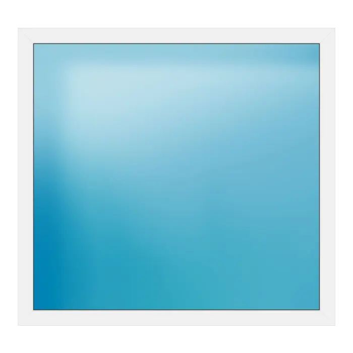 Festverglasung aus Kunststoff 162x152 cm Weiß