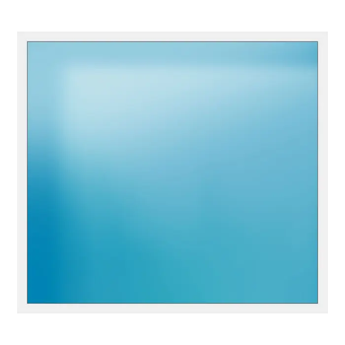 Festverglasung aus Kunststoff 250x227 cm Weiß