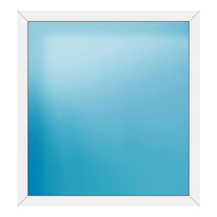 Festverglasung aus Kunststoff 140x150 cm Weiß