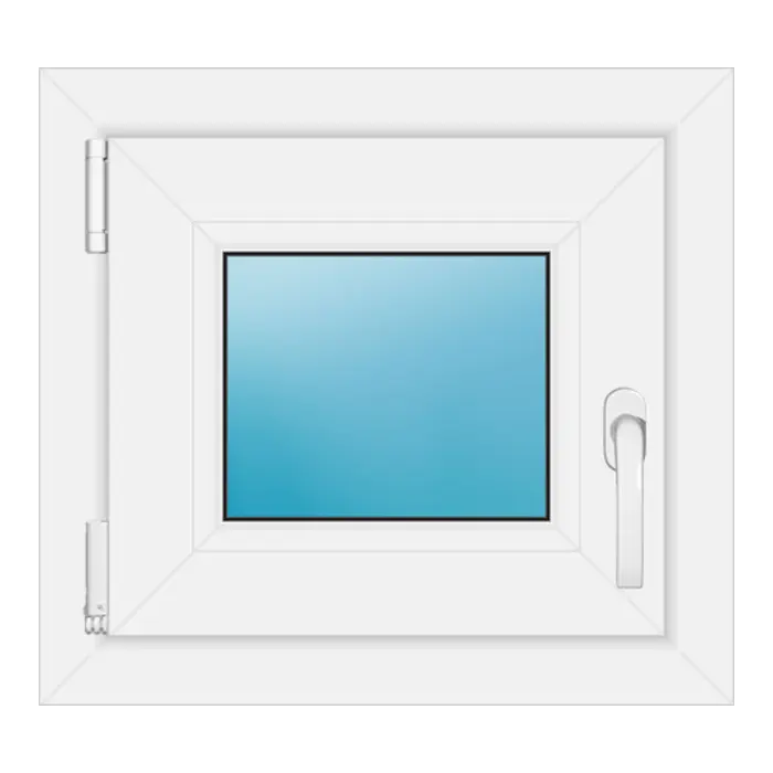 Einflügeliges Kunststofffenster 48x44 cm Weiß