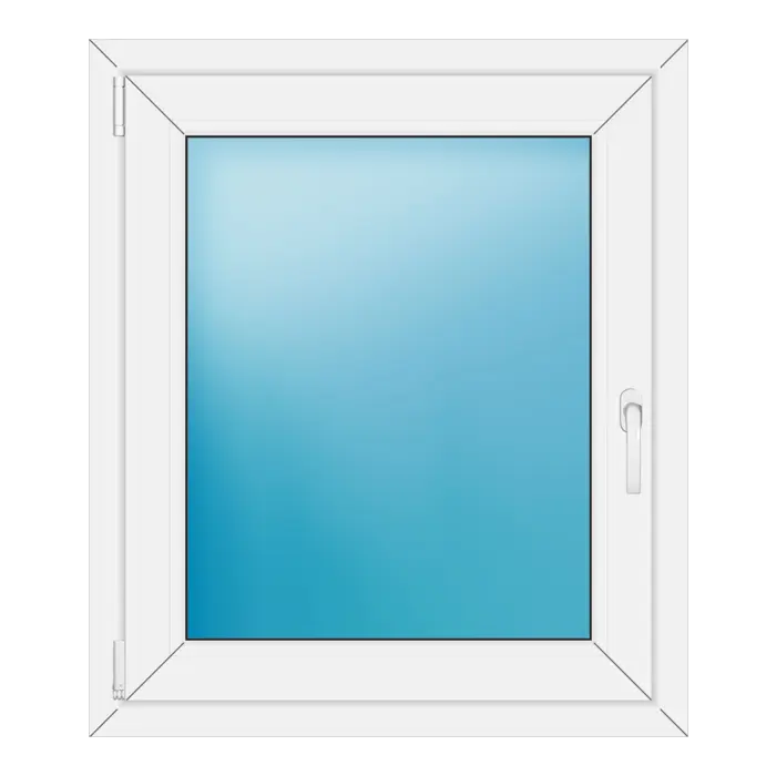 Einflügeliges Kunststofffenster 79x92 cm Weiß