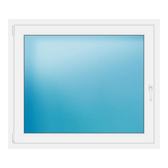 Einflügeliges Kunststofffenster 124x106 cm Weiß