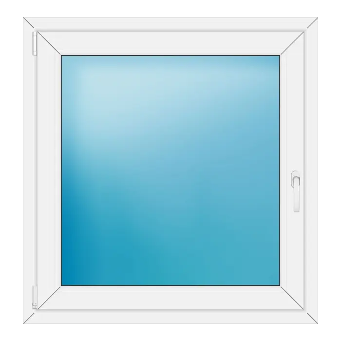 Einflügeliges Kunststofffenster 99x103 cm Weiß