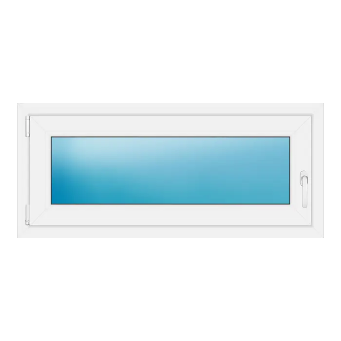Einflügeliges Kunststofffenster 116x51 cm Weiß