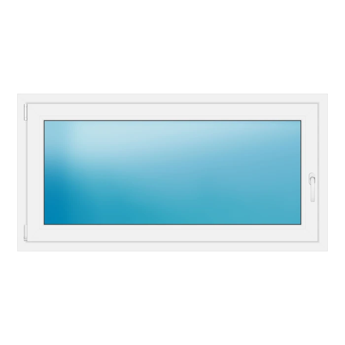 Einflügeliges Kunststofffenster 149x75,5 cm Weiß