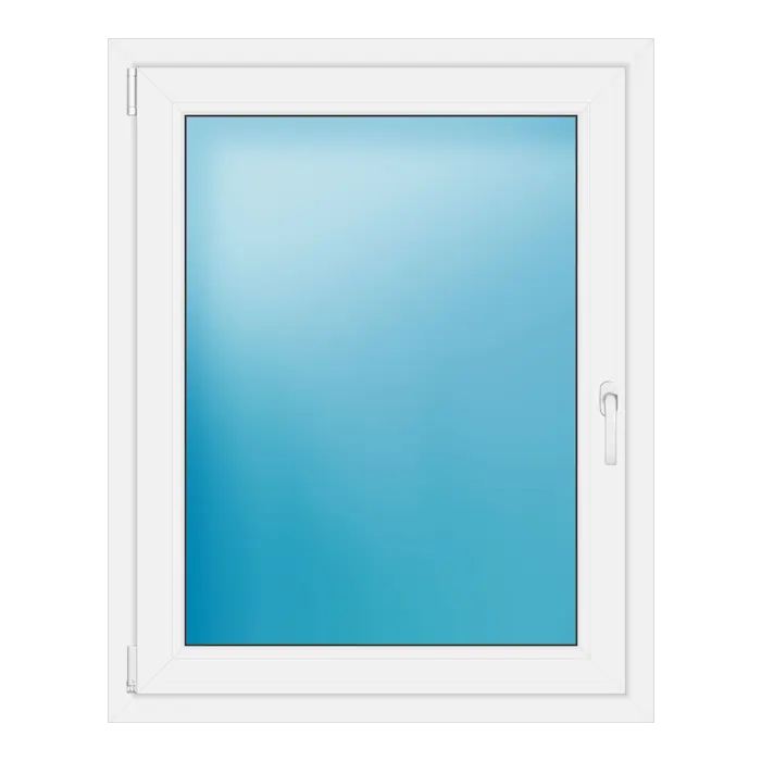 Einflügeliges Kunststofffenster 90,5x113,5 cm Weiß