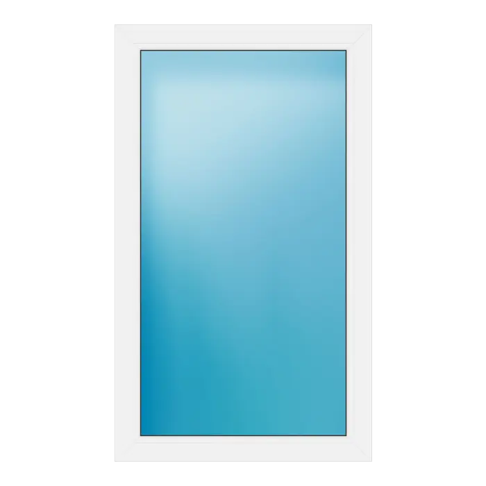 Festverglasung aus Kunststoff 80x136 cm Weiß