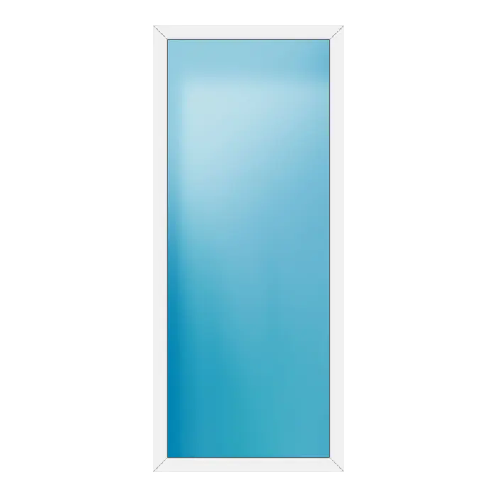 Festverglasung aus Kunststoff 106x248 cm Weiß