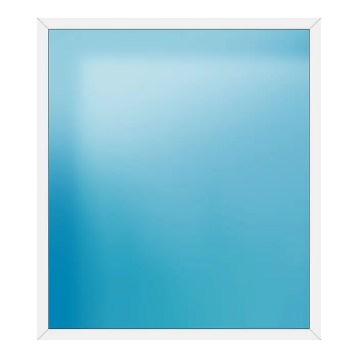 Festverglasung aus Kunststoff 204x232 cm Weiß