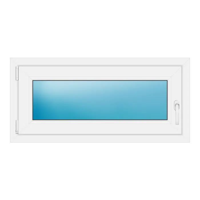 Einflügeliges Kunststofffenster 102x48 cm Weiß