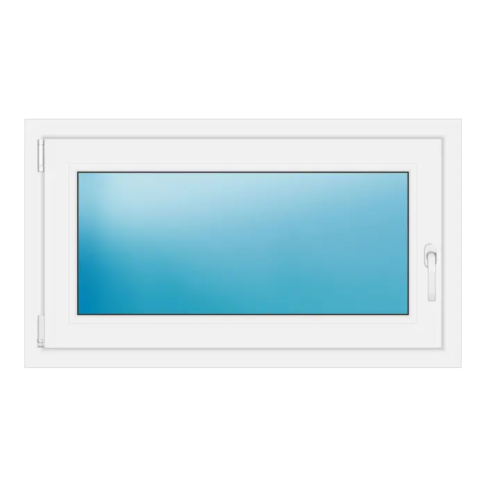 Einflügeliges Kunststofffenster 105,5x60 cm Weiß