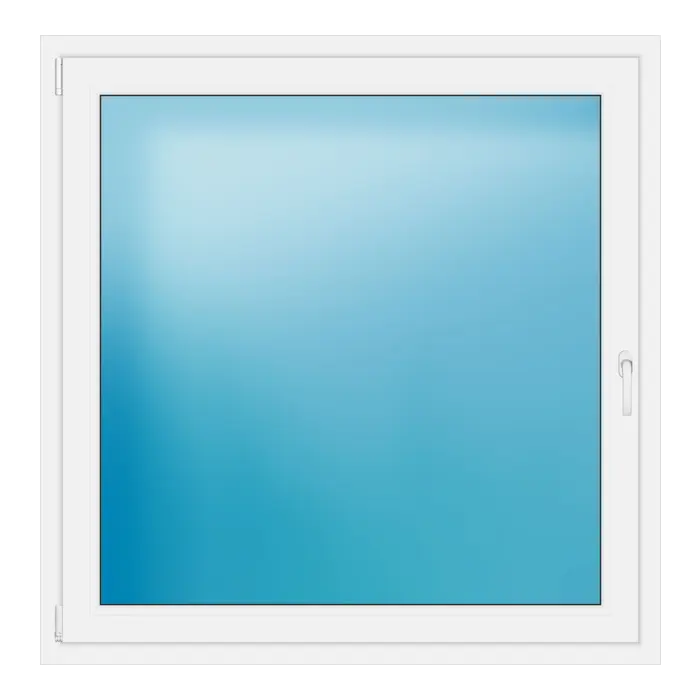 Einflügeliges Kunststofffenster 132,5x134,5 cm Weiß