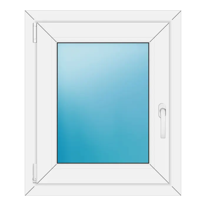 Einflügeliges Kunststofffenster 62x73,5 cm Weiß