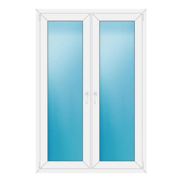 Zweiflügeliges Kunststofffenster 120x178 cm Weiß