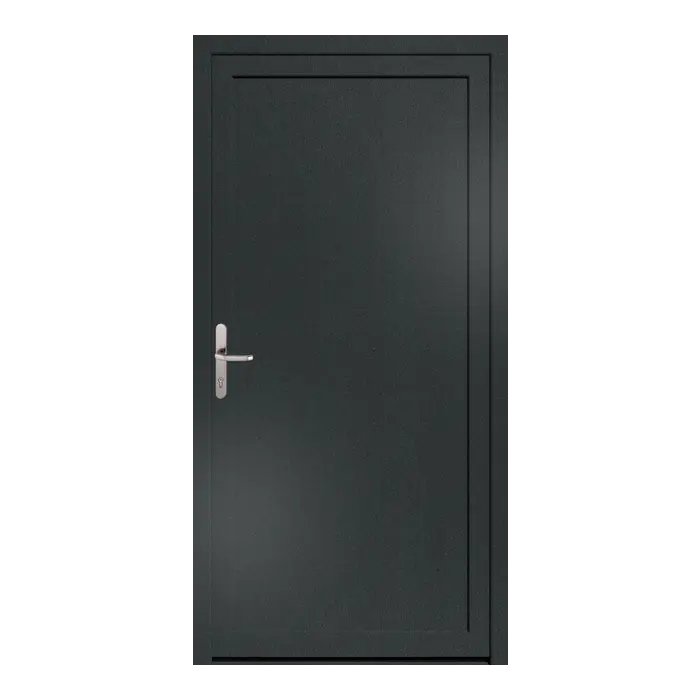 Nebeneingangstür 100x200 cm MSVP Anthrazit genarbt