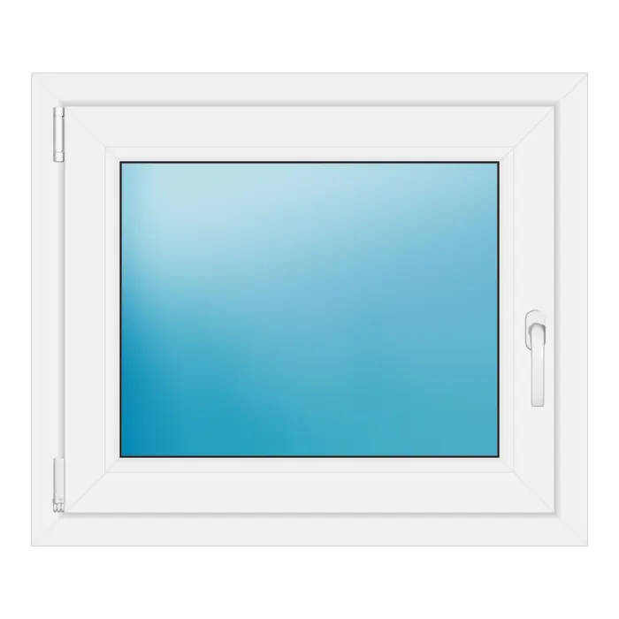Einflügeliges Kunststofffenster 80x68 cm Weiß