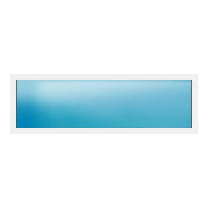 Festverglasung aus Kunststoff 250x80 cm Weiß