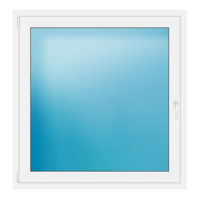 Einflügeliges Kunststofffenster 126x130 cm Weiß